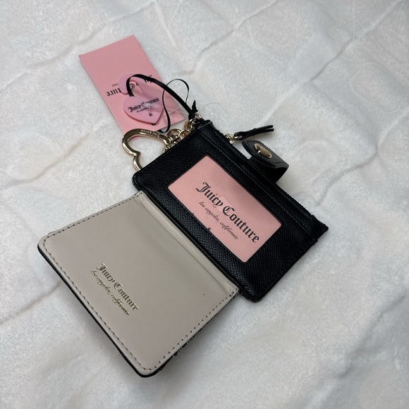 Juicy Couture Black Wallet with Heart and Fruit Accents - Picture 3 of 3